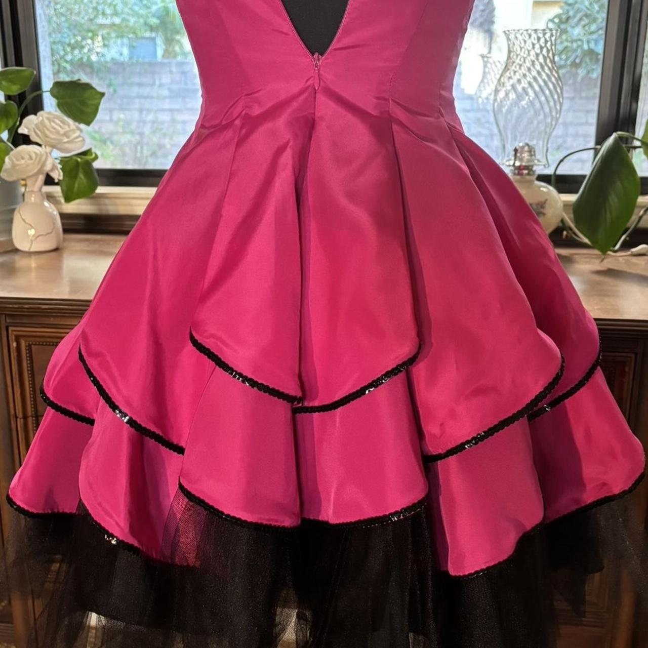 Unique Strapless Pink Satin layered A Line Short 20th Birthday Outfits Homecoming Dress SP136