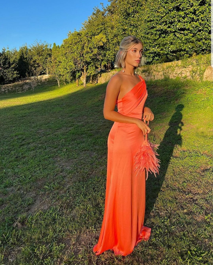Orange Sheath Prom Dress,Orange Wedding Guest Outfit Y5170 Simplepromdress Orange Sheath Prom Dress,Orange Wedding Guest Outfit Y5170 Simplepromdress
