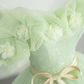 A-Line Off Shoulder Tulle Sage Green Long Prom Dress, Green Sweet 16 Dress Y5854