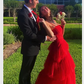 A-line Spaghetti Straps Tulle Prom Dress Elegant Evening Gown Y115