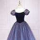 Starry Sky Blue Princess Evening Dress A-line Evening Dress s03