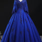 Royal Blue Ball Gown Lace Applique Quinceanera dresses Sweet 16 Dress Y315