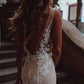 V Neck Elegant Lace Mermaid Prom Dress S18900