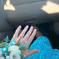 One Shoulder Blue Sequins Long Prom Dress Glitter Graduation Dress New Arrival Y114