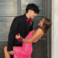 One Shoulder Pink Sequins Prom Dress Stunning Formal Gown Y152