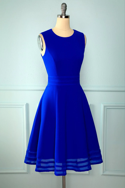 Cute Royal Blue Short Homecoming Dress 8th Graduation Dress Y672