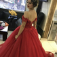 Tulle Ball Gown Appliques Dresses Off Shoulder Y1260