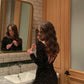 Sparkly Black Sequins Short Homecoming Dress,Holiday Outfit Dress Y1166