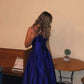 A-line Spaghetti Straps Purple Prom Dress,Graduation Dress Y1777