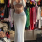 Sexy White Prom Dress Summer Beach Dress Y704