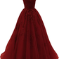 Spaghetti Strap Prom Dress Lace Appliques Wedding Tulle Long Dress Princess Formal Evening Gowns Y1202