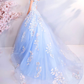 Blue Off The Shoulder Quinceanera Dresses Blue Ball Gown Y52