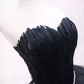 Black Tulle Short Homecoming Dress Strapless Homecoming Dress s38