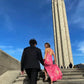 One Shoulder Pink Sequins Prom Dress Stunning Formal Gown Y152