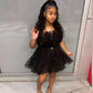 Black Tulle Homecoming Dress Cute Little Black Party Dress Y504