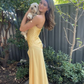 Charming Prom Dress,Chic Yellow Party Dress Y1878