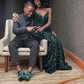 Green Sequin Long Prom Dress Mermaid Evening Gown Senior Prom Y120