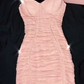 Feminine Sexy Style Pink Pleated Spaghetti Strap Body Dress Mini Homecoming Dress Y380