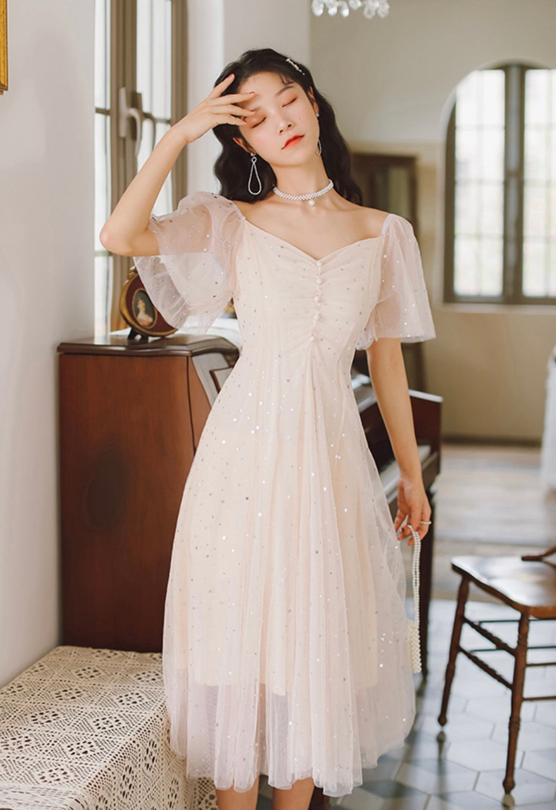 Fairy Dress-Princess Core Dress-Women Party Dress-Wedding Guest Dress- – Simplepromdress