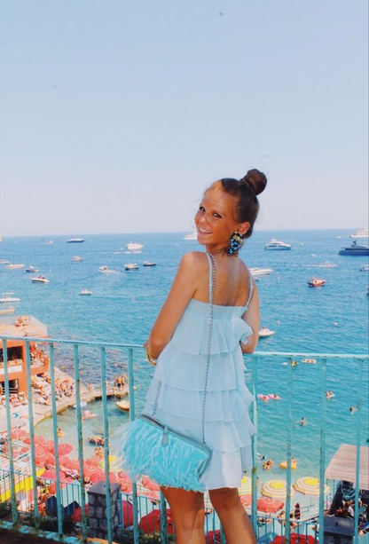 Blue Layered Short Homecoming Dress Summer Holiday Dress Y415