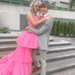 High Low Tulle and Lace Prom Dress Formal Evening Gowns Y59