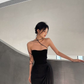 Black Simple Prom Dress Sexy Evening Dress Y1343