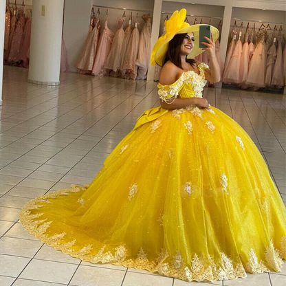 Cyan top quinceanera dresses