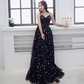 Sexy Black Sweetheart Tulle Long Party Dress, Chic Black Evening Dress Prom Dress Y1159