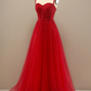 Beautiful Red Sweetheart Prom Dress with Beading Y802