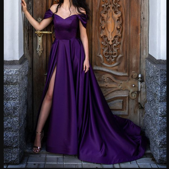 purple corset bridesmaid dresses KissProm