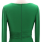 Women Long Mother of Bride Dresses Long Sleeve V Neck Evening Dress Y785