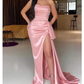 Pink Mermaid Sexy Unique Elegant Black Girls Slay Elegant Evening Modest Long Prom Dresses Y53
