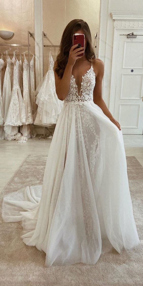 Boho lace prom dress top