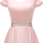 Off The Shoulder Burgundy Satin Long Prom Dress Y770