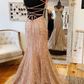 Mermaid V Neck Dark Green Prom Dress Stunning Evening Dress Y325