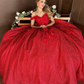 Bling Sequin Sweet 16 Quinceanera Dresses with 3D Applique,New Arrival Ball Gown Y1228