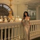 Silk Satin Cross Back Long Evening Dress Sexy Evening Gown Y717