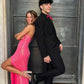 One Shoulder Pink Sequins Prom Dress Stunning Formal Gown Y152