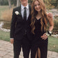 Elegant Black Sleeveless V Neck Prom Dress,Black Formal Gown Y1115