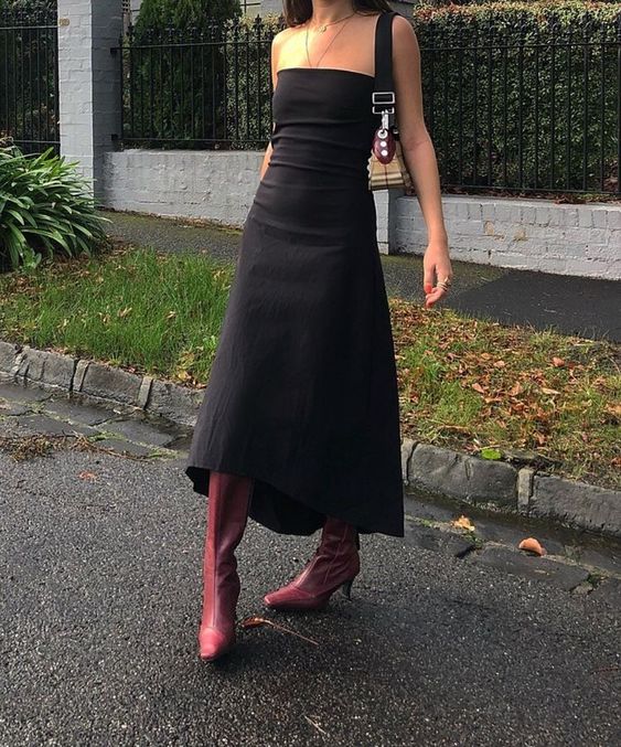 Strapless Black Sexy Prom Dress For Womens Y1363