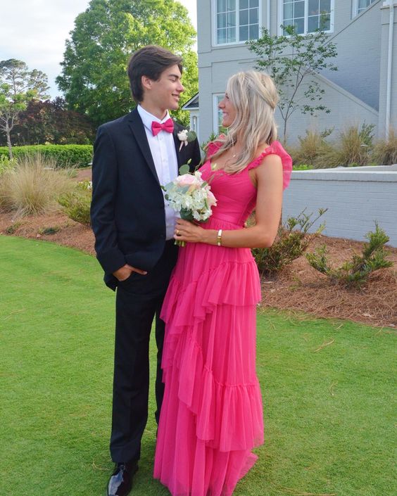 Elegant A-line Sleeveless Prom Dress,Senior Prom Dress Y1535