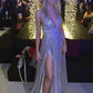 A-Line Sparkle Sequin Tulle Prom Dress Formal Evening Gowns Y1530