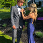 Charming Mermaid Navy Blue Long Prom Dresses,Lace-up Back Evening Dress Y1618