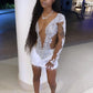 21th Birthday Outfit Dress Sexy Tight Beaded Dress Mini Homecoming Dress  Y780