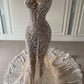 Luxurious Mermaid Sleeveless Wedding Dresses With Lace Y923