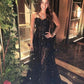 Black Fashion New Prom Dress A-line Evening Dress Y1018