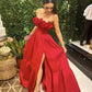 Red Prom Dresses, long Prom Dresses, Evening Dresses Y1052