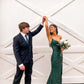 Emerald Green Sequins Mermaid Long Formal Dress,Sparkly Prom Dress Y1700