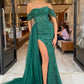 Emerald Prom Dress Long Sparkly Mermaid Formal Gown For Women Y1698
