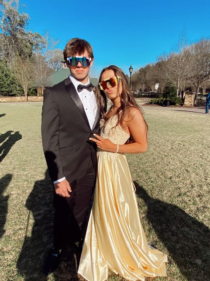 A-line V Neck Yellow Prom Dress Junior Prom Dress Graduation Dress Y61 Simplepromdress A-line V Neck Yellow Prom Dress Junior Prom Dress Graduation Dress Y61 Simplepromdress
